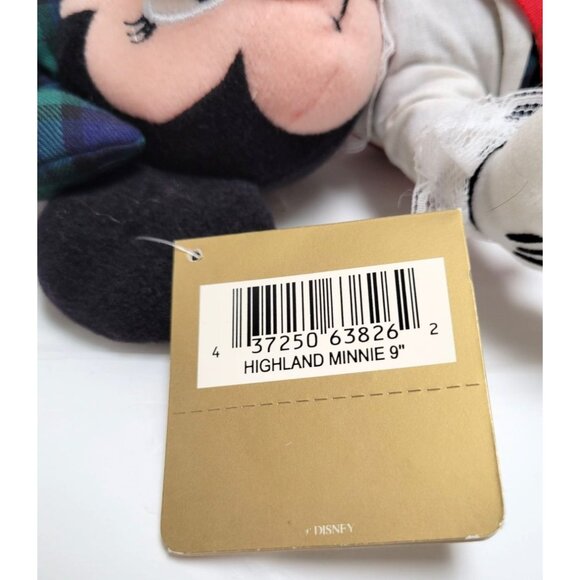 Vintage Disney Store Highland Minnie Mouse 9" Beanbag Plush Doll Tag NOS - Lot B - Picture 5 of 10